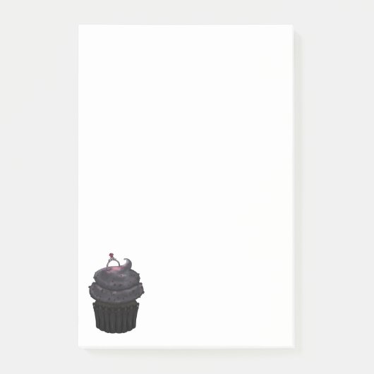 Post-it® Cupcake Fiançailles doux (Devant)