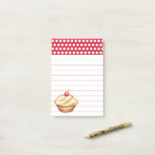 Post-it® Cupcake Grocert List Post It Notes (Sur un bureau)