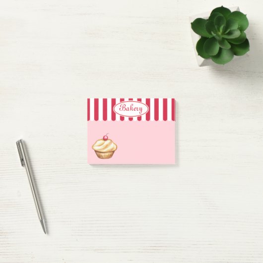 Post-it® Cupcake Grocery Kitchen Post It Notes Cadeau (Bureau)