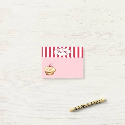 Post-it® Cupcake Grocery Kitchen Post It Notes Cadeau (Sur un bureau)