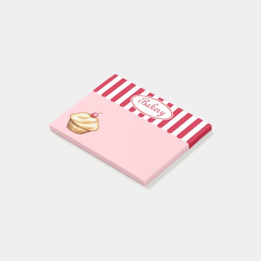 Post-it® Cupcake Grocery Kitchen Post It Notes Cadeau (Incliné)