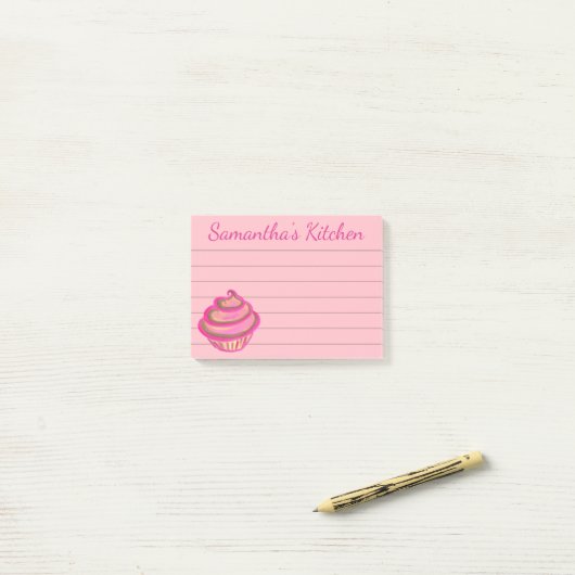 Post-it® Cupcake Post It Notes Cadeau (Sur un bureau)