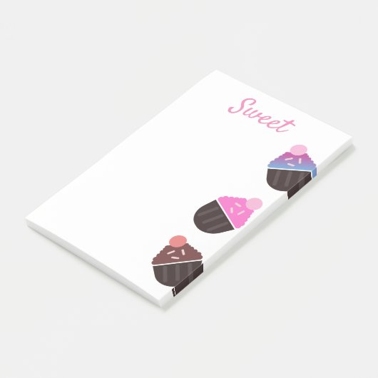 Post-it® Cupcakes Bakery Sweet Frosting Post-it Notes (Incliné)