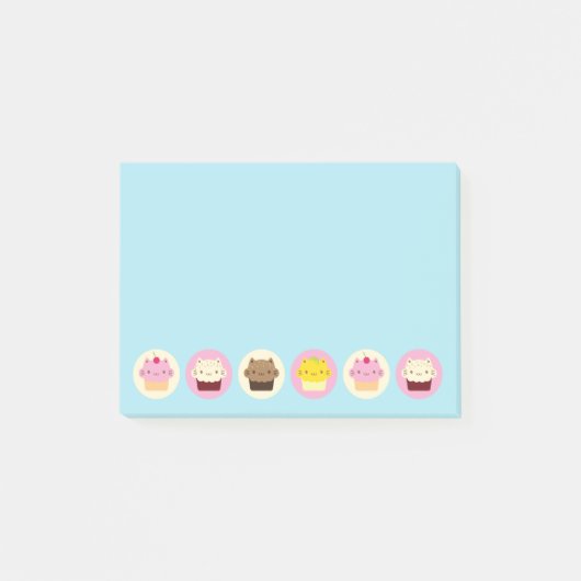 Post-it® Cupcakes chats mignons (Devant)