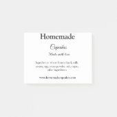 Post-it® cupcakes faits maison faits avec amour ajouter sit (Devant)