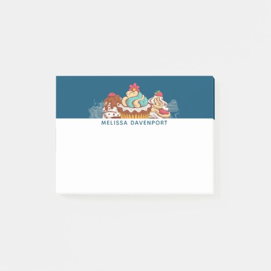 Post-it® Cupcakes Style Rétro Sweet Dessert (Devant)