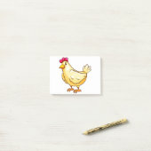 Post-it® Cupide poulet (Sur un bureau)