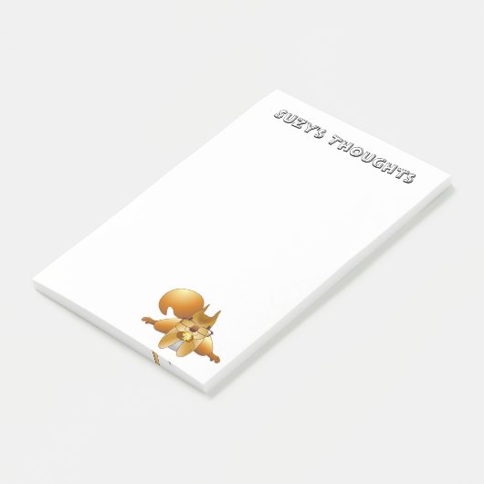 Post-it® Curieux écureuil Post It Note Pad (Incliné)