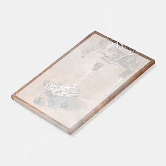 Post-it® Curiosity Arrivant Sur La Surface Martienne. (Incliné)