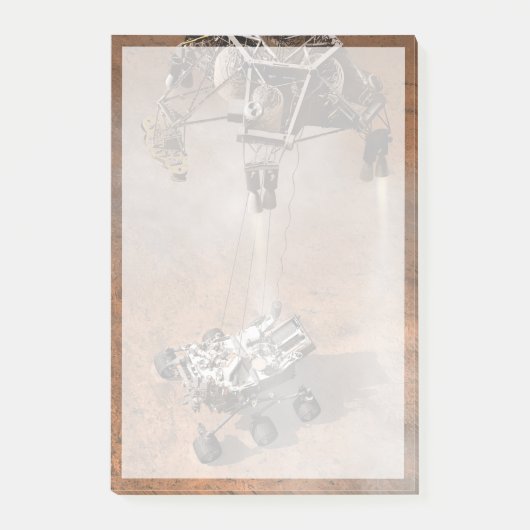 Post-it® Curiosity Arrivant Sur La Surface Martienne. (Devant)