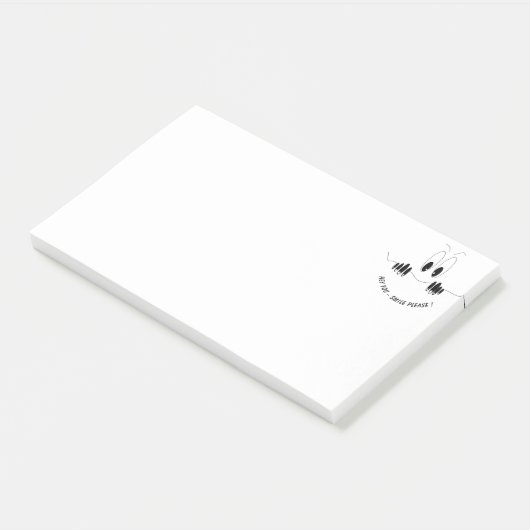 Post-it® Curiosity Eyes Smile Funny Sticky Notes (Incliné)