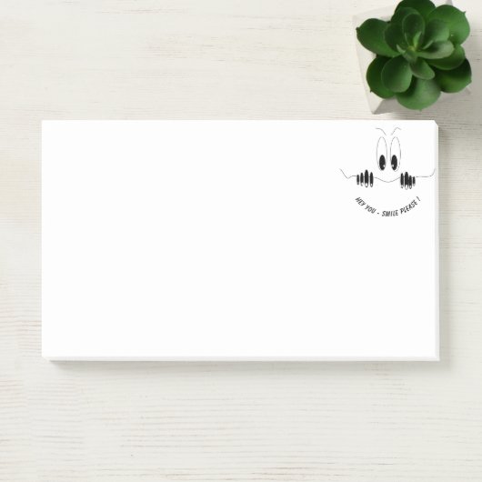 Post-it® Curiosity Eyes Smile Funny Sticky Notes (Bureau)