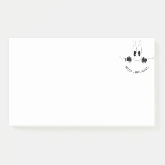 Post-it® Curiosity Eyes Smile Funny Sticky Notes (Devant)