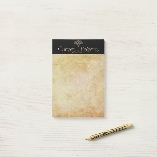 Post-it® Curses and Poisons (Sur un bureau)