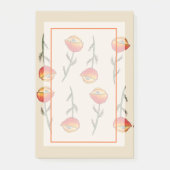 Post-it® Curte de fleurs de pavot et notes personnalisées d (Devant)