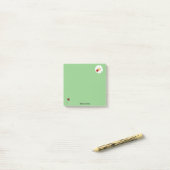 Post-it® Curte Ladybug Flower gradient Nom personnalisé (Sur un bureau)