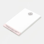Post-it® Custom Business Logo Elegant Simple Professional (Incliné)