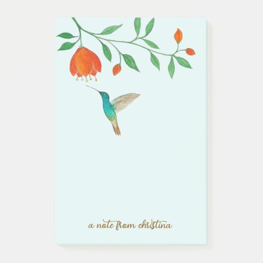 Post-it® Custom Hummingbird Notes (Devant)