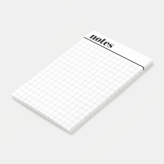 Post-it® Custom Mini Graph Paper Sticky Notes, 4" x 6" (Incliné)