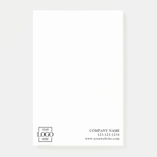 Post-it® Custom Modern Simple Business Logo Professional  (Devant)