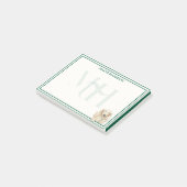 Post-it® Custom Monogram Hand Drawn Dachshund Reading (Incliné)