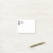Post-it® Custom Name Encouraging Scripture Psalm 1:3  (Sur un bureau)