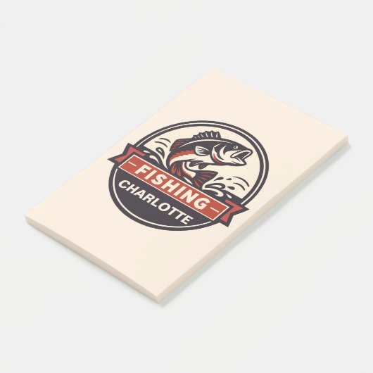 Post-it® Custom Name Fishing (Incliné)