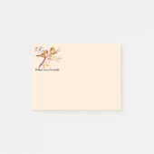 Post-it® Custom Name Fun Sparrow Bird Nature Art (Devant)