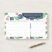 Post-it® Custom Name Weekly To Do  (Sur un bureau)