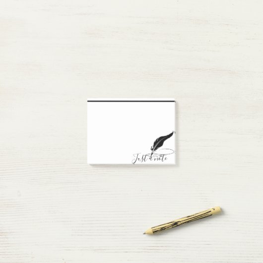 Post-it® Custom quill (Sur un bureau)