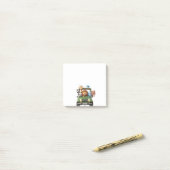 Post-it® Custom Safari Adventure Jungle Jeep Sticky Notes (Sur un bureau)