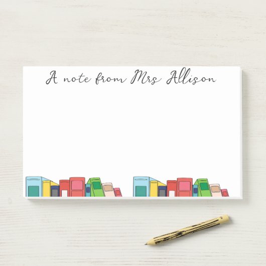 Post-it® Custom Teacher Appreciation Gift Sticky Notes  (Sur un bureau)