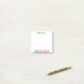 Post-it® Custom Teacher Name Color Pencils (Sur un bureau)