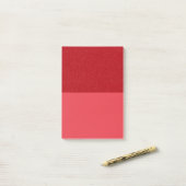 Post-it® Custom Tomato Red Glitter Block Notes (Sur un bureau)