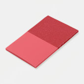 Post-it® Custom Tomato Red Glitter Block Notes (Incliné)