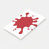 Post-it® Custom Tomato Red Paint Splash Post-It Notes (Incliné)