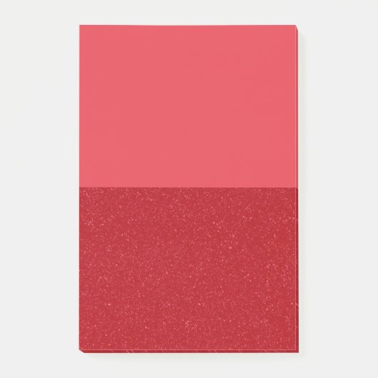 Post-it® Custom Tomato Red Split Sticky Notes (Devant)