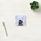 Post-it® Customisez le votre possèdent très le chien noir (Bureau)