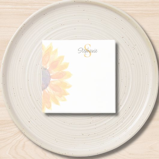 Post-it® Customized Monogram Sunflower