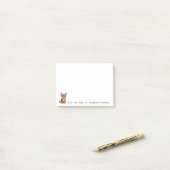 Post-it® Cute Abyssinian Chat Personnaliser les notes (Sur un bureau)