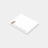Post-it® Cute Abyssinian Chat Personnaliser les notes (Incliné)