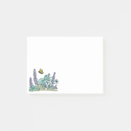 Post-it® Cute Alaska Lupin Fleur sauvage Post It Notes (Devant)