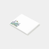 Post-it® Cute Alaska Lupin Fleur sauvage Post It Notes (Incliné)