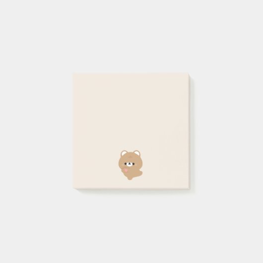 Post-it® Cute Amour Ours Brown (Devant)