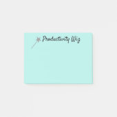 Post-it® Cute Aqua Productivité Wiz Notes (Devant)