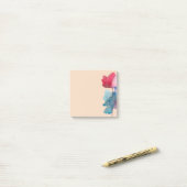 Post-it® Cute aquarelle papeterie fille's art (Sur un bureau)