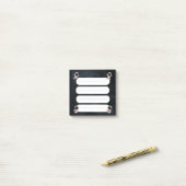 Post-it® Cute Astronaut Space 4 Sections Checklist Post it (Sur un bureau)