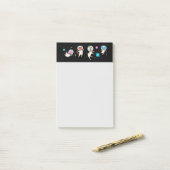Post-it® Cute astronaute Animaux flottant dans l'espace (Sur un bureau)