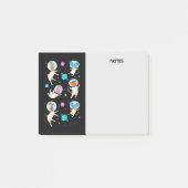 Post-it® Cute astronaute Animaux flottant dans l'espace (Devant)