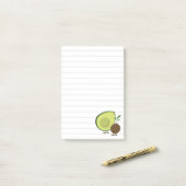 Post-it® Cute Avocado Linked Food (Sur un bureau)